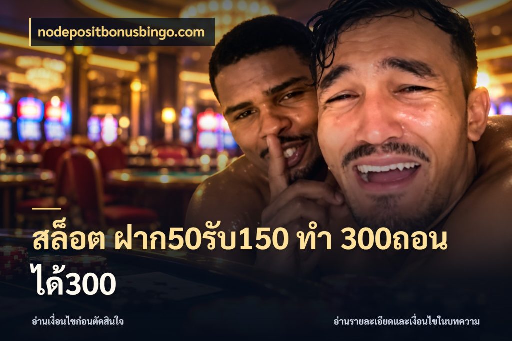 สล็อต ฝาก50รับ150 ทํา 300ถอนได้300 สีสันของโปรฝากและยอดรับ ในมุม nodepositbonusbingo.com