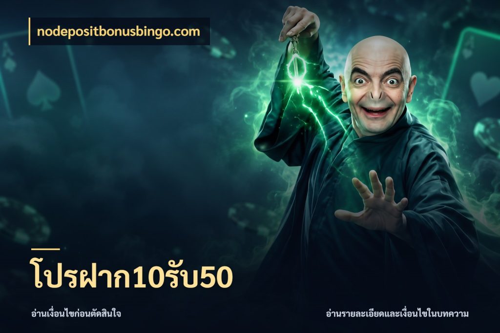 โปรฝาก10รับ50 สีสันของโปรฝากและยอดรับ ในมุม nodepositbonusbingo.com