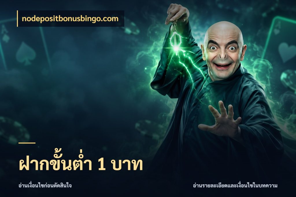 ฝากขั้นต่ำ 1 บาท จัดจังหวะสนุกให้เข้ากับงบที่ตั้งไว้ สไตล์ nodepositbonusbingo.com