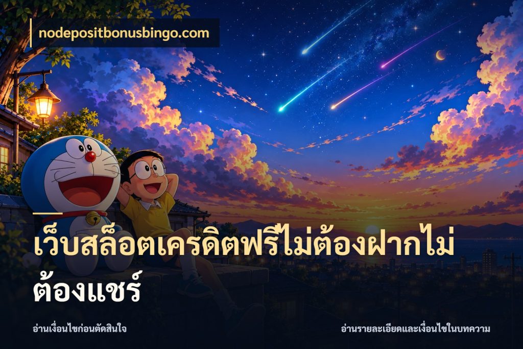 เว็บสล็อตเครดิตฟรีไม่ต้องฝากไม่ต้องแชร์ รู้จักยอดและขอบเขตของเครดิตฟรี กับ nodepositbonusbingo.com