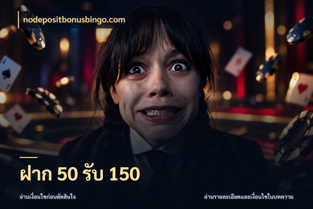 ฝาก 50 รับ 150 สีสันของโปรฝากและยอดรับ สไตล์ nodepositbonusbingo.com