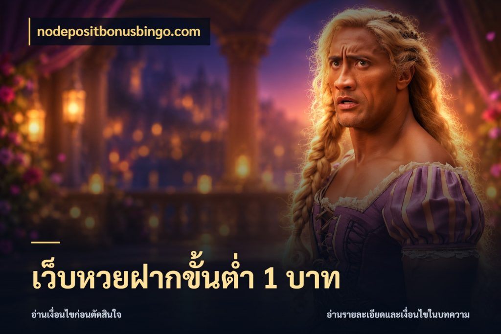 เว็บหวยฝากขั้นต่ำ 1 บาท จำนวนฝากกับรายละเอียดของบริการหวย ในมุม nodepositbonusbingo.com