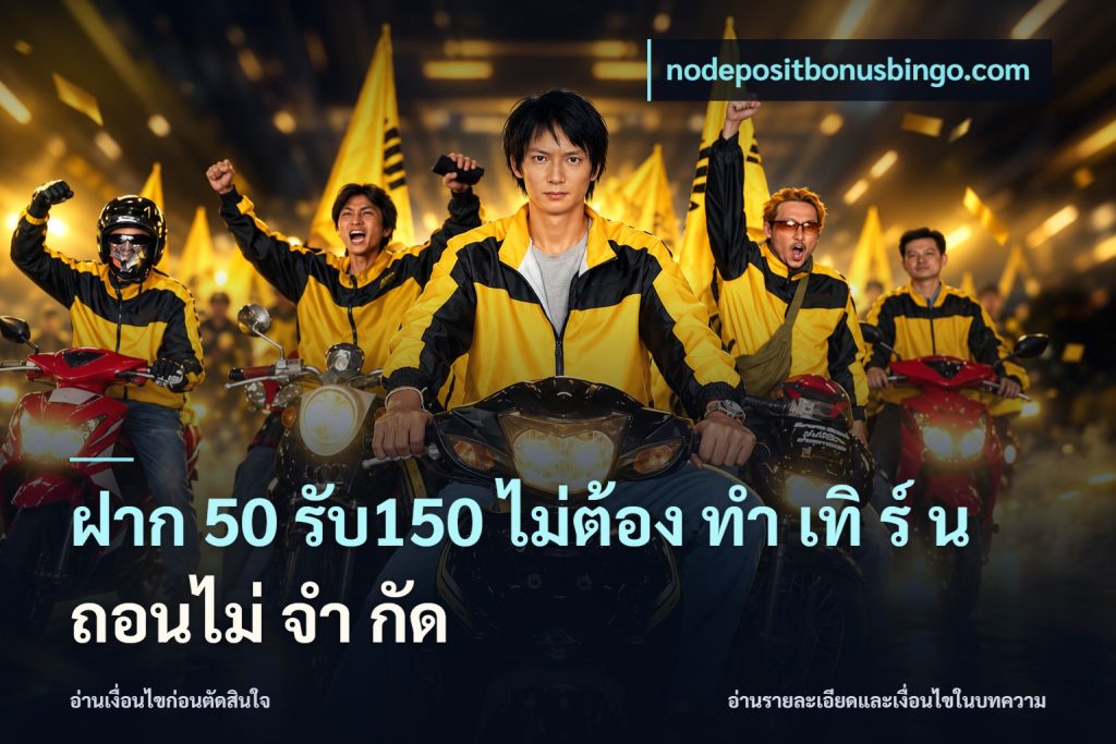 ฝาก 50 รับ150 ไม่ต้อง ทํา เทิ ร์ น ถอนไม่ จํา กัด