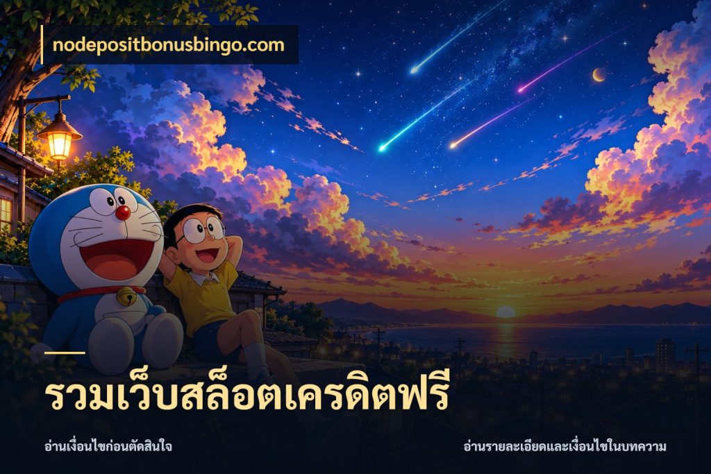 รวมเว็บสล็อตเครดิตฟรี nodepositbonusbingo.com เครดิตฟรีกับจังหวะลุ้นที่คุณเลือก
