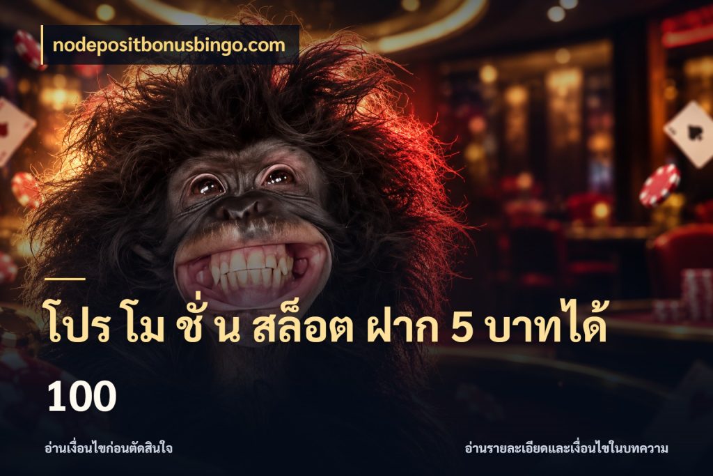 โปร โม ชั่ น สล็อต ฝาก 5 บาทได้ 100 สนุกกับตัวเลือกโปรในสไตล์ของคุณ กับ nodepositbonusbingo.com