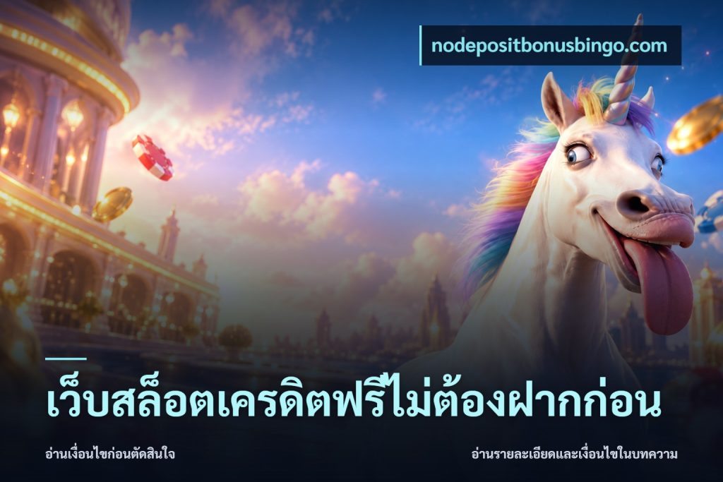 เว็บสล็อตเครดิตฟรีไม่ต้องฝากก่อน