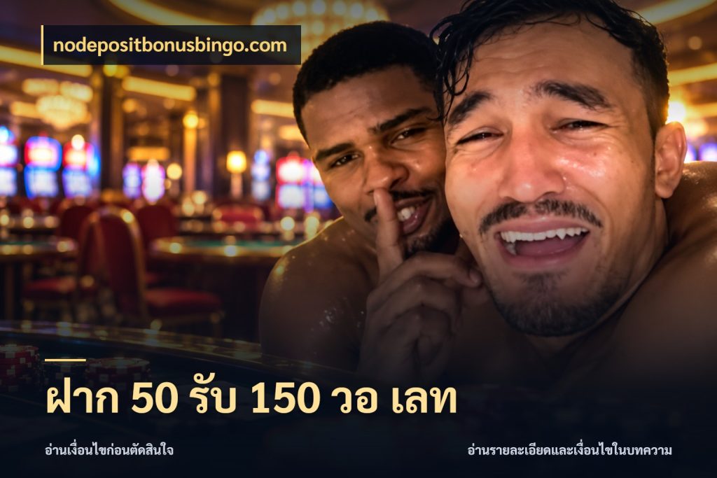 ฝาก 50 รับ 150 วอ เลท nodepositbonusbingo.com เปิดมุมโปรให้เข้ากับเกมแนวโปรด