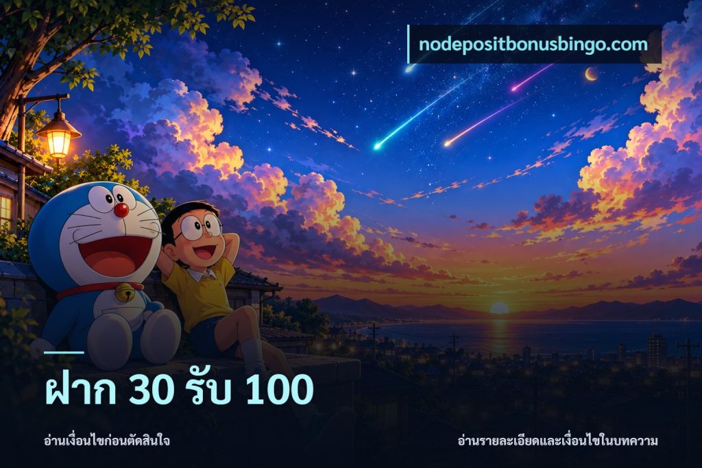 ฝาก 30 รับ 100