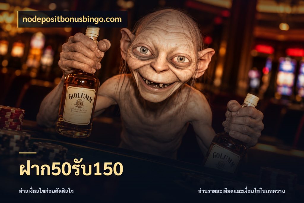 ฝาก50รับ150 nodepositbonusbingo.com เปิดมุมโปรให้เข้ากับเกมแนวโปรด