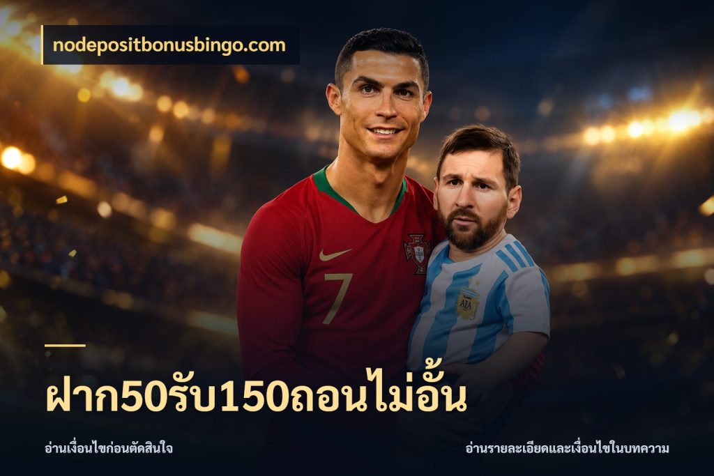 ฝาก50รับ150ถอนไม่อั้น โปรยอดรับที่สายเกมสนใจ ในมุม nodepositbonusbingo.com
