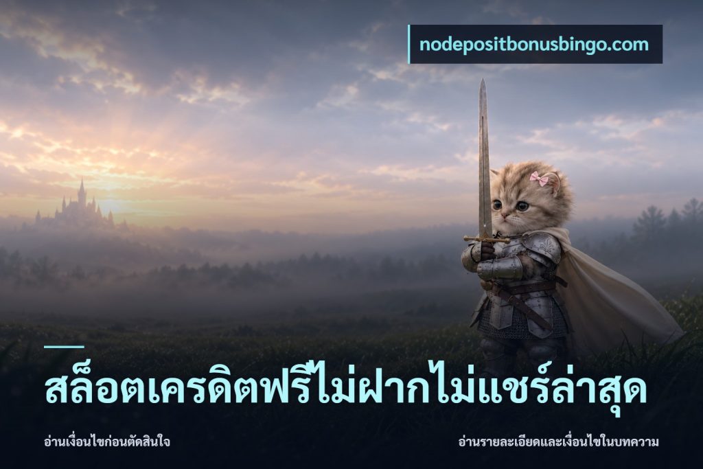 สล็อตเครดิตฟรีไม่ฝากไม่แชร์ล่าสุด