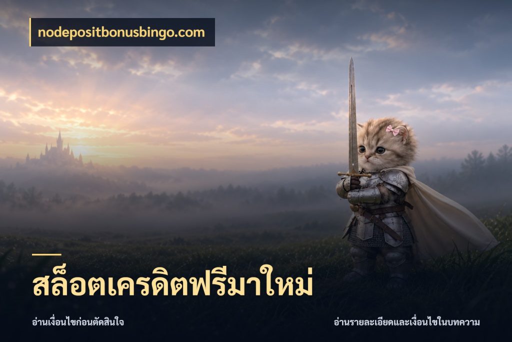 สล็อตเครดิตฟรีมาใหม่ จากชื่อเครดิตฟรีสู่ความสนุกที่เข้าใจได้ ในมุม nodepositbonusbingo.com
